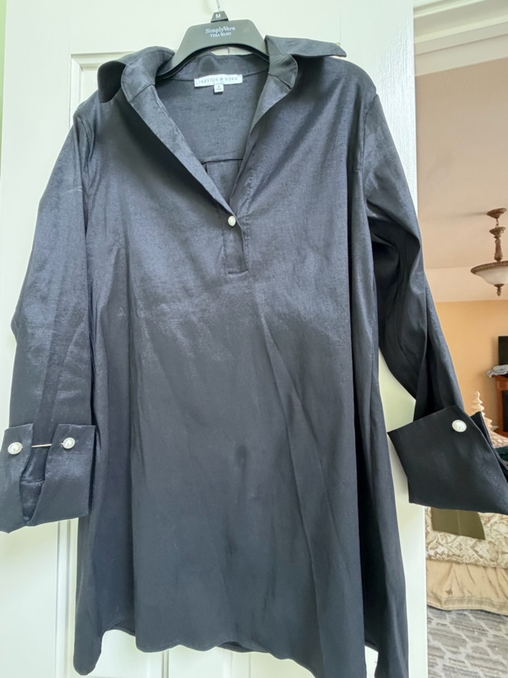 Preston & York Black Women's Coat with Smooth Interior